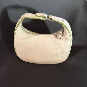 COLE HANN Cream Leather Women's Bag